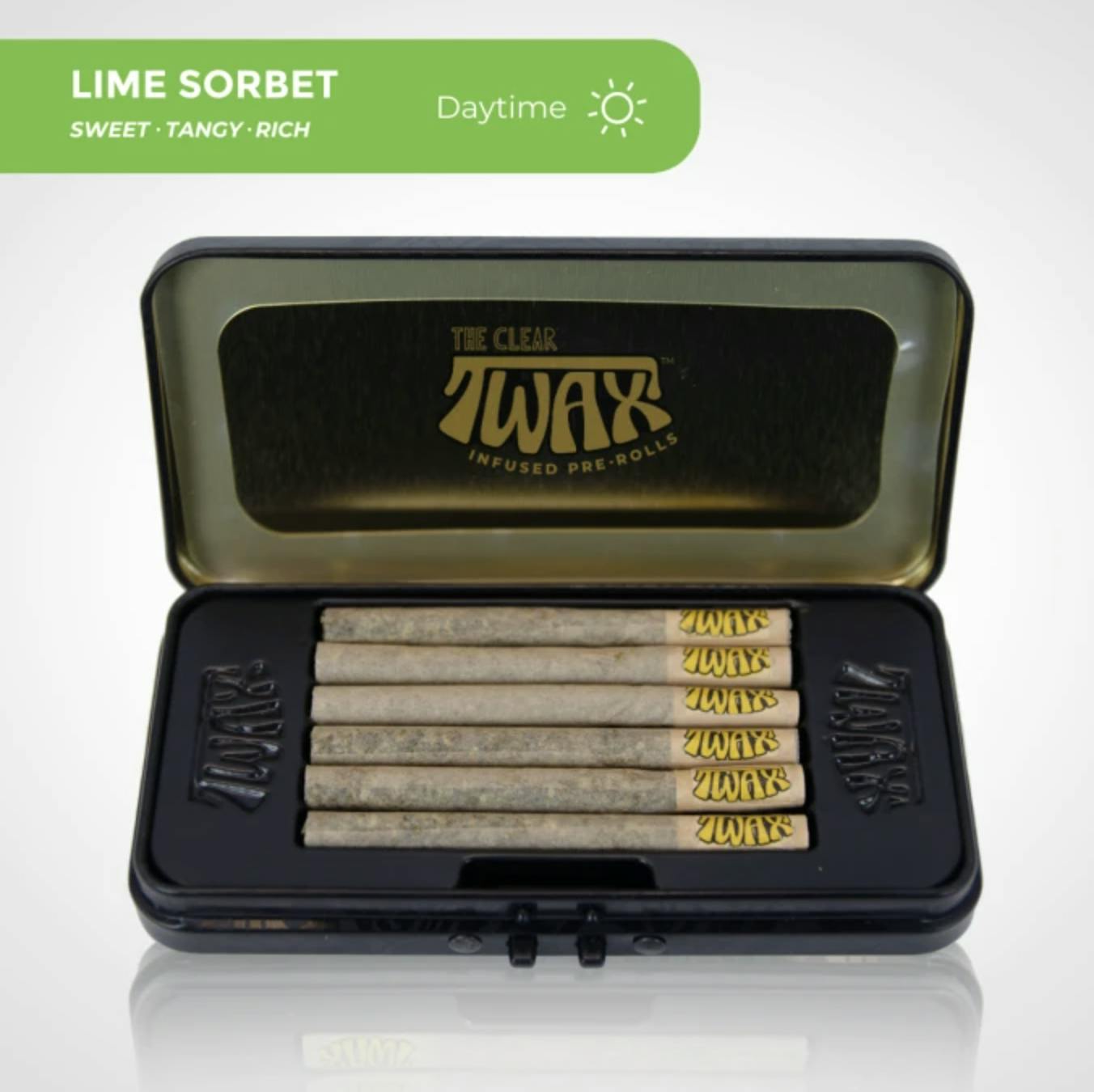 The CLEAR | TWAX Minis Infused Pre-Rolls .6g (5 Pack) - Lime Sorbet by CLEAR Brands