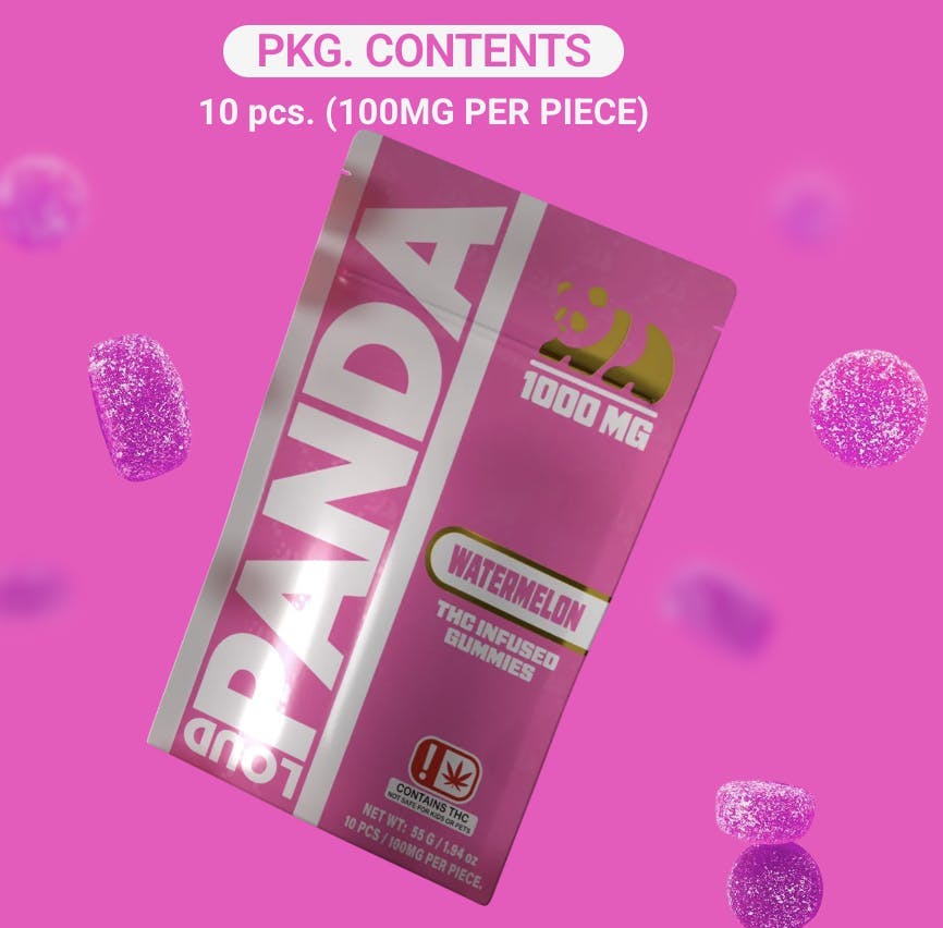 Watermelon Gummies | 1000mg | 10ct | 100mg/ea