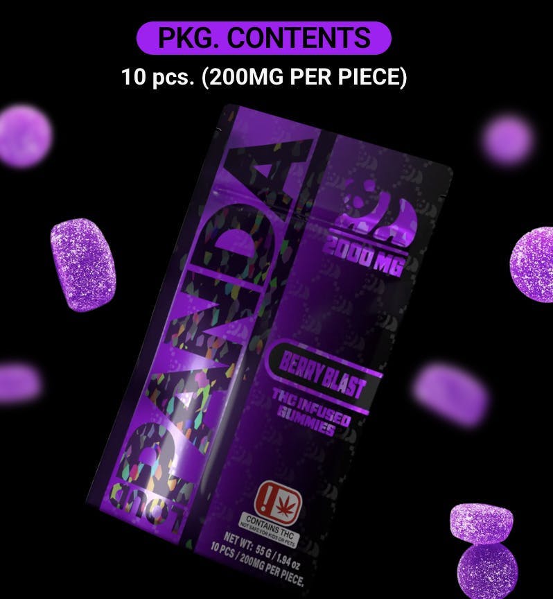 Berry Blast Gummies | 2000mg | 10ct | 200mg/ea