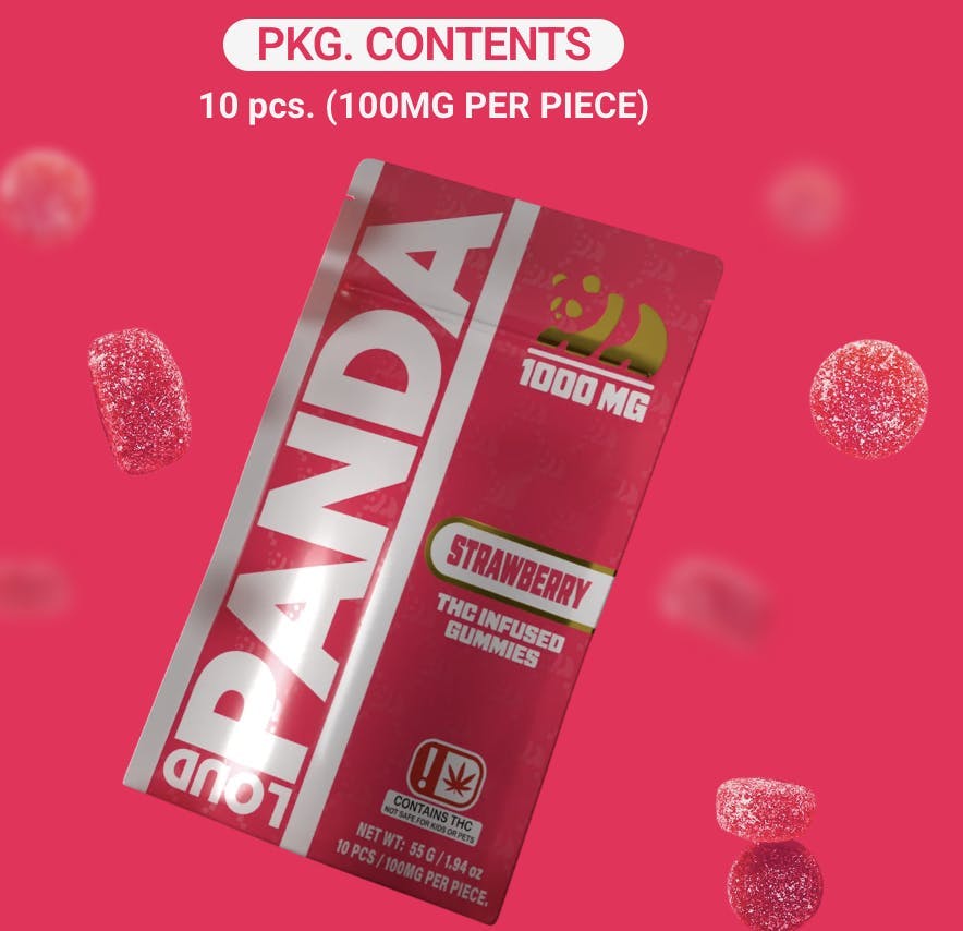 Strawberry Gummies | 1000mg | 10ct | 100mg/ea