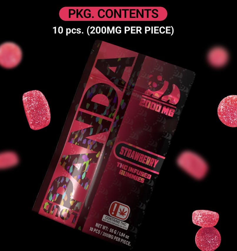 Strawberry Gummies | 2000mg | 10ct | 200mg/ea