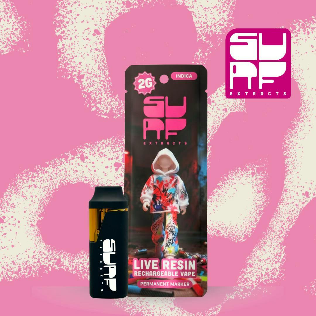 Surf Extracts | Permanent Marker | Live Resin Disposable | 2g by Surf Extracts