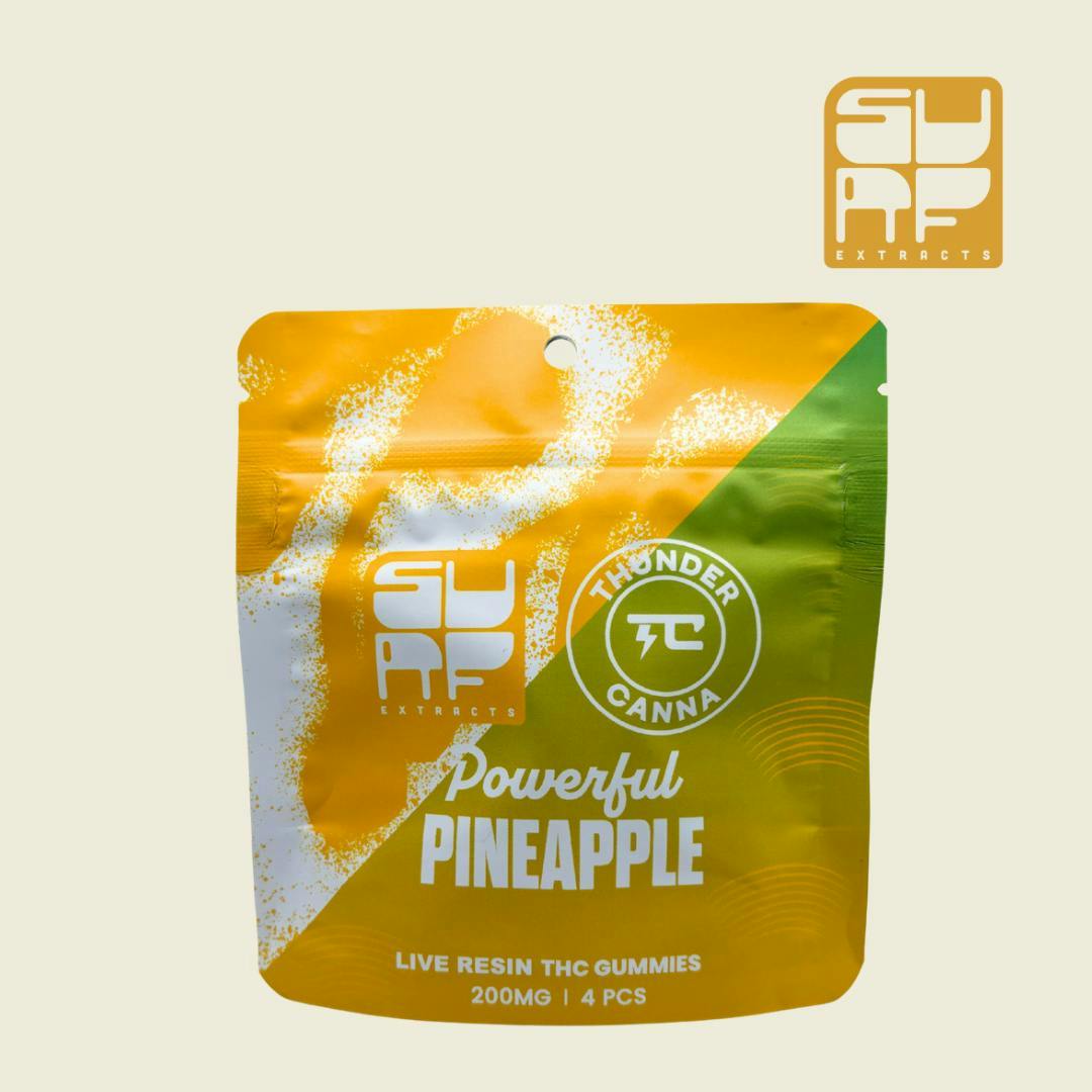 Surf Extracts | Powerful Pineapple | Gummies | 200mg | 4ct | 50mg/ea by Surf Extracts