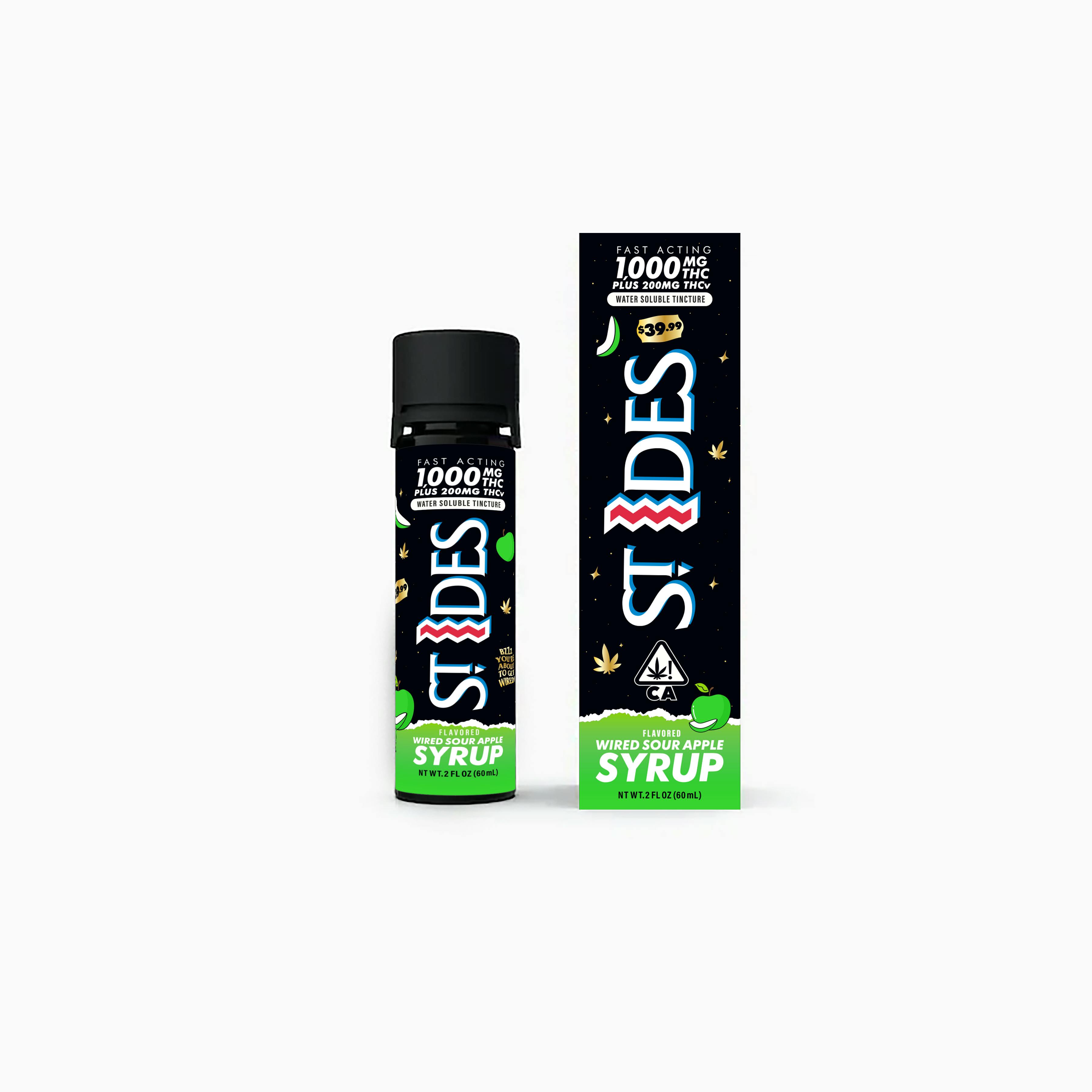 Wired Apple | 2oz Tincture 1000MG + 200MG THCv - ST IDES
