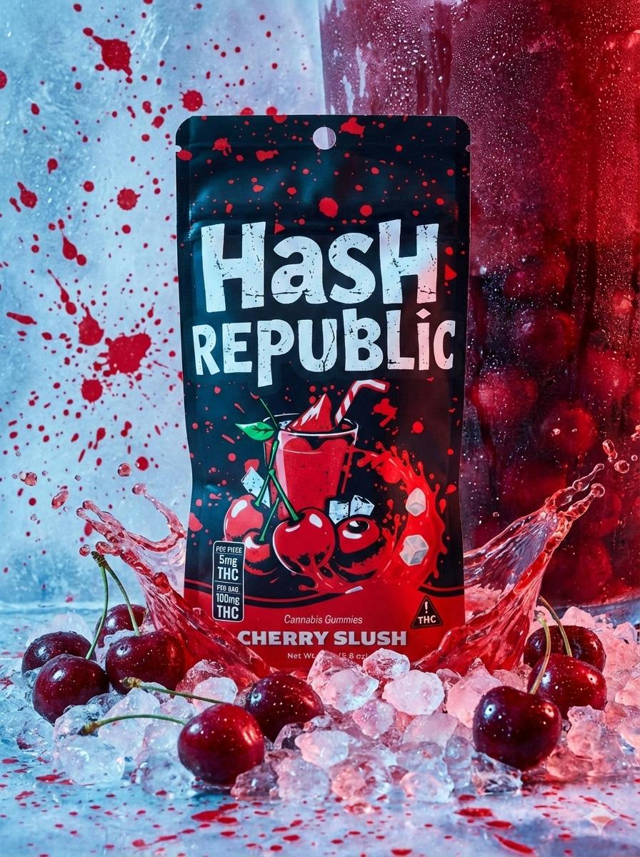 500mg Cherry Slush Vegan Gummies | Hash Republic