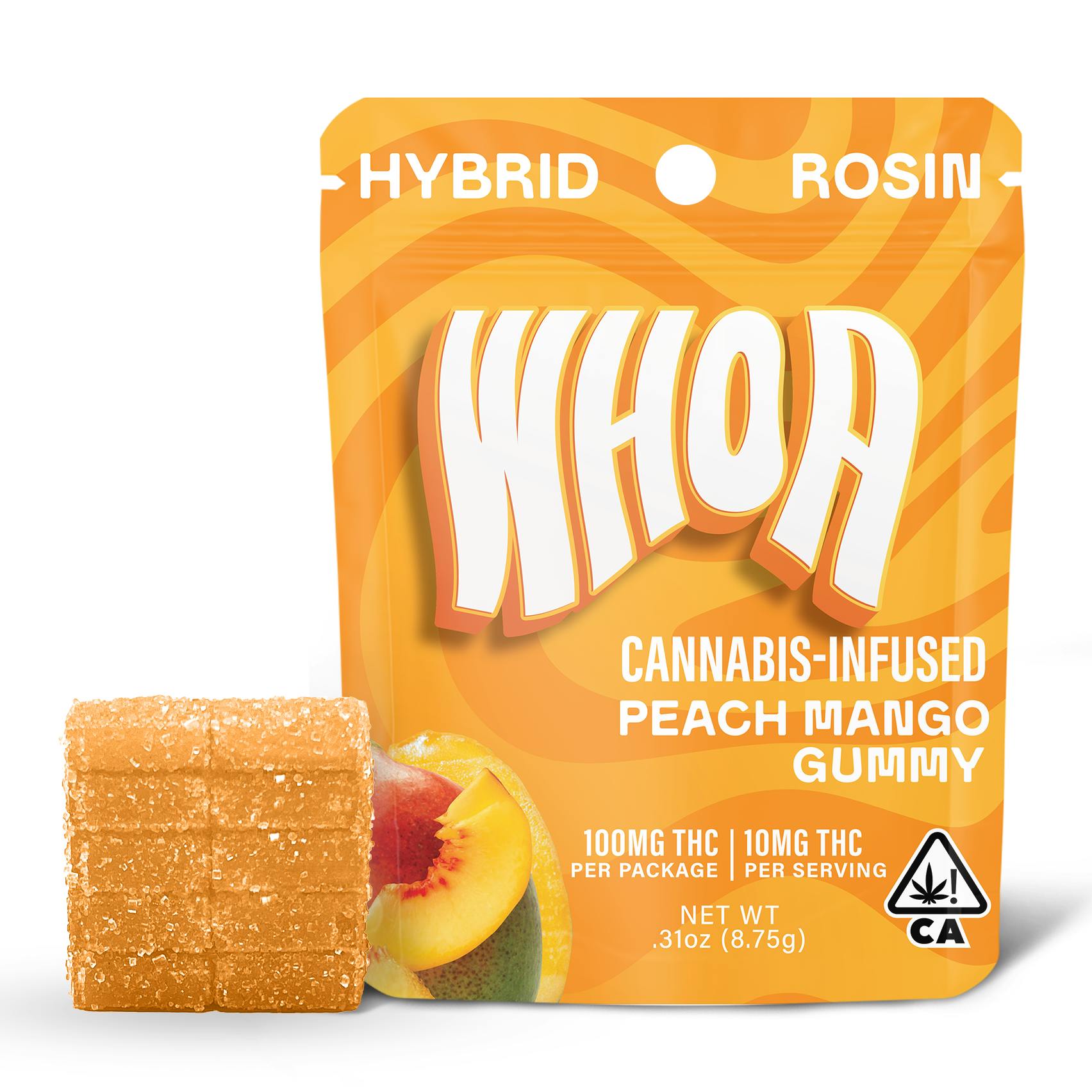 WHOA ROSIN Peach Mango Gummy Bite (100mg)