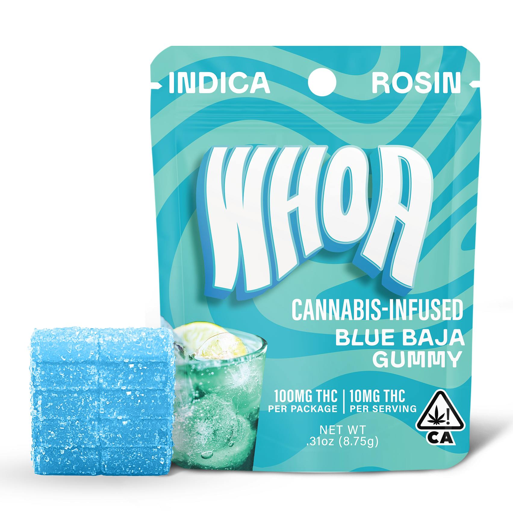 WHOA ROSIN Blue Baja Gummy Bite (100mg)