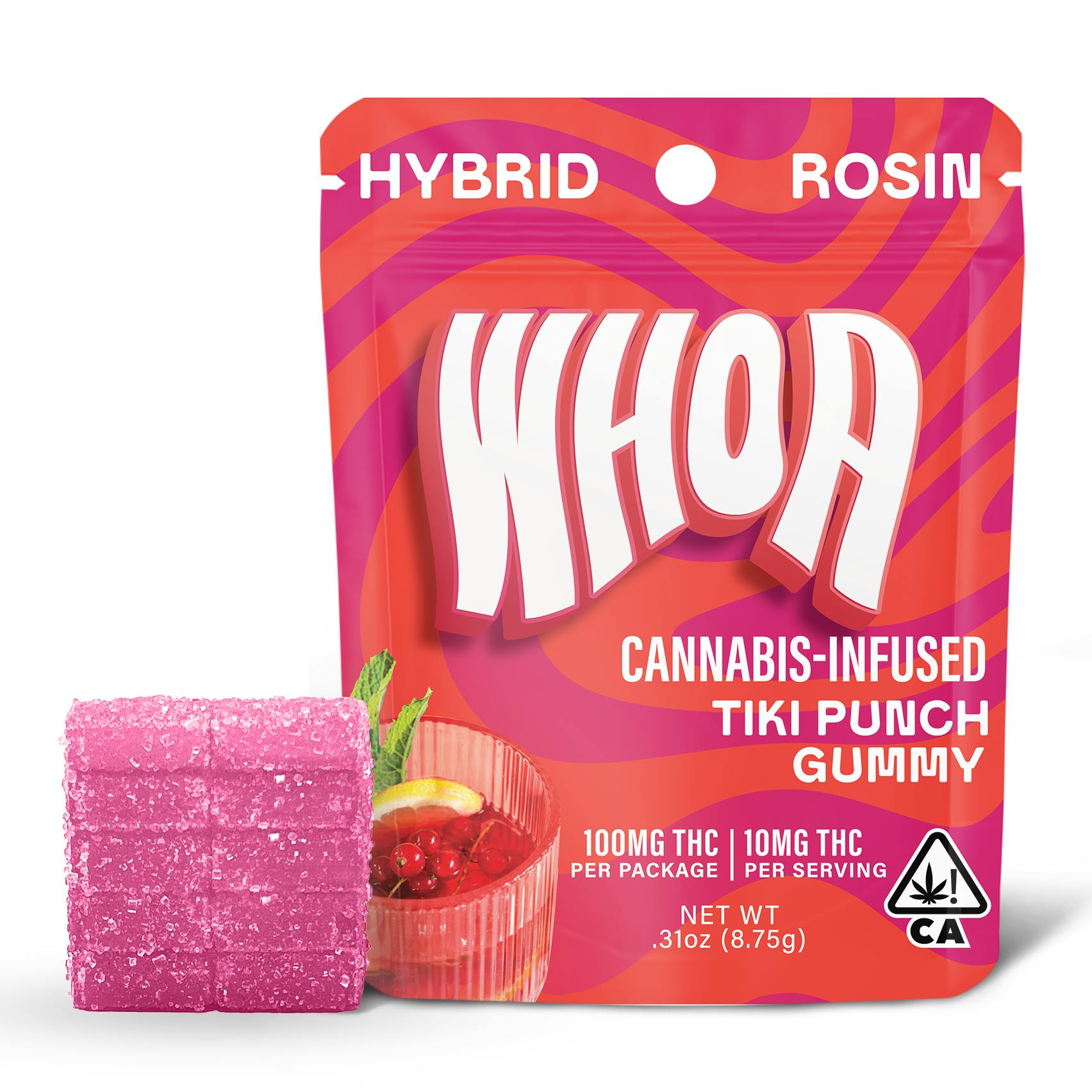 WHOA ROSIN Tiki Punch Gummy Bite (100mg)
