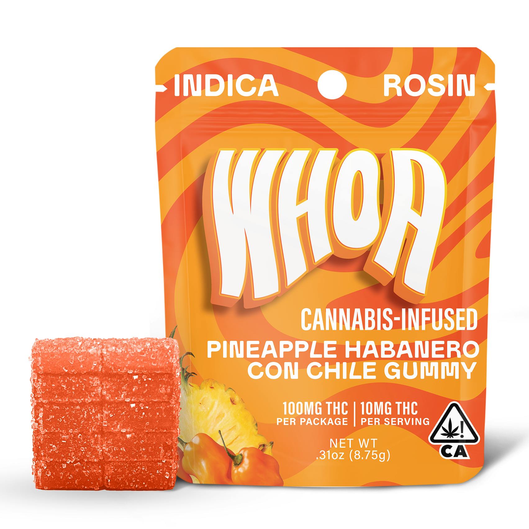 WHOA ROSIN Pineapple Habanero Gummy Bite (100mg)