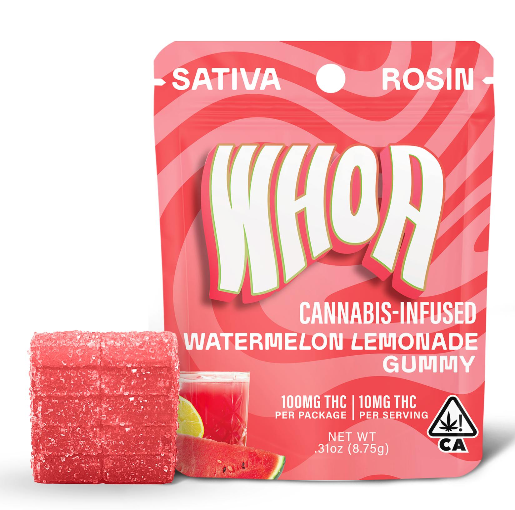 WHOA ROSIN Watermelon Lemonade Gummy Bite (100mg)