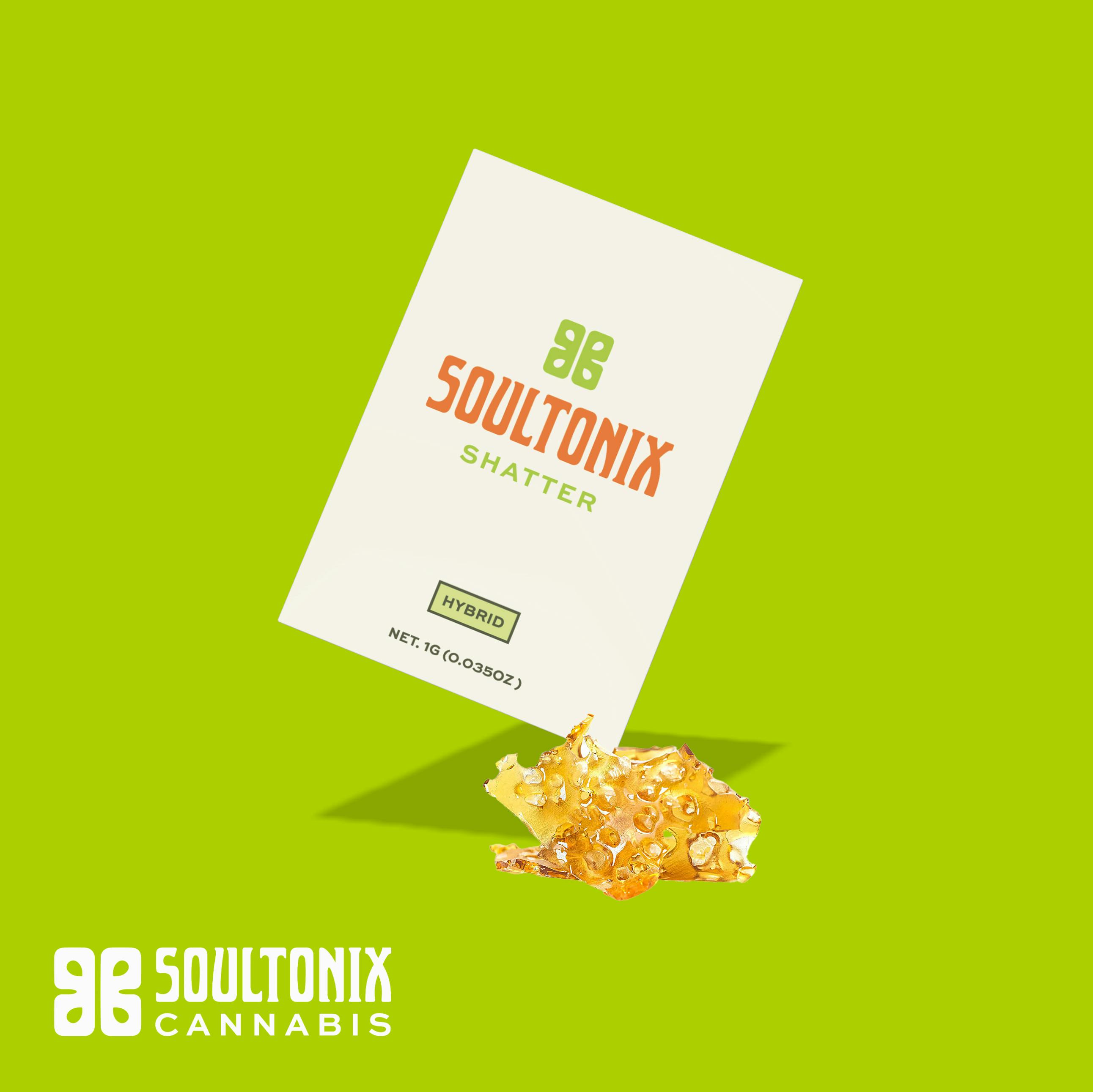 SoulTonix | Kush Mints | Shatter | 1g at Yellowstoned | Cannabis Dispensary