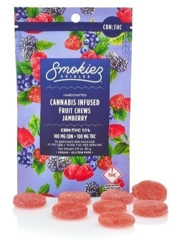 Smokiez Edibles — Jamberry - :1 Fruit Chews - Ca