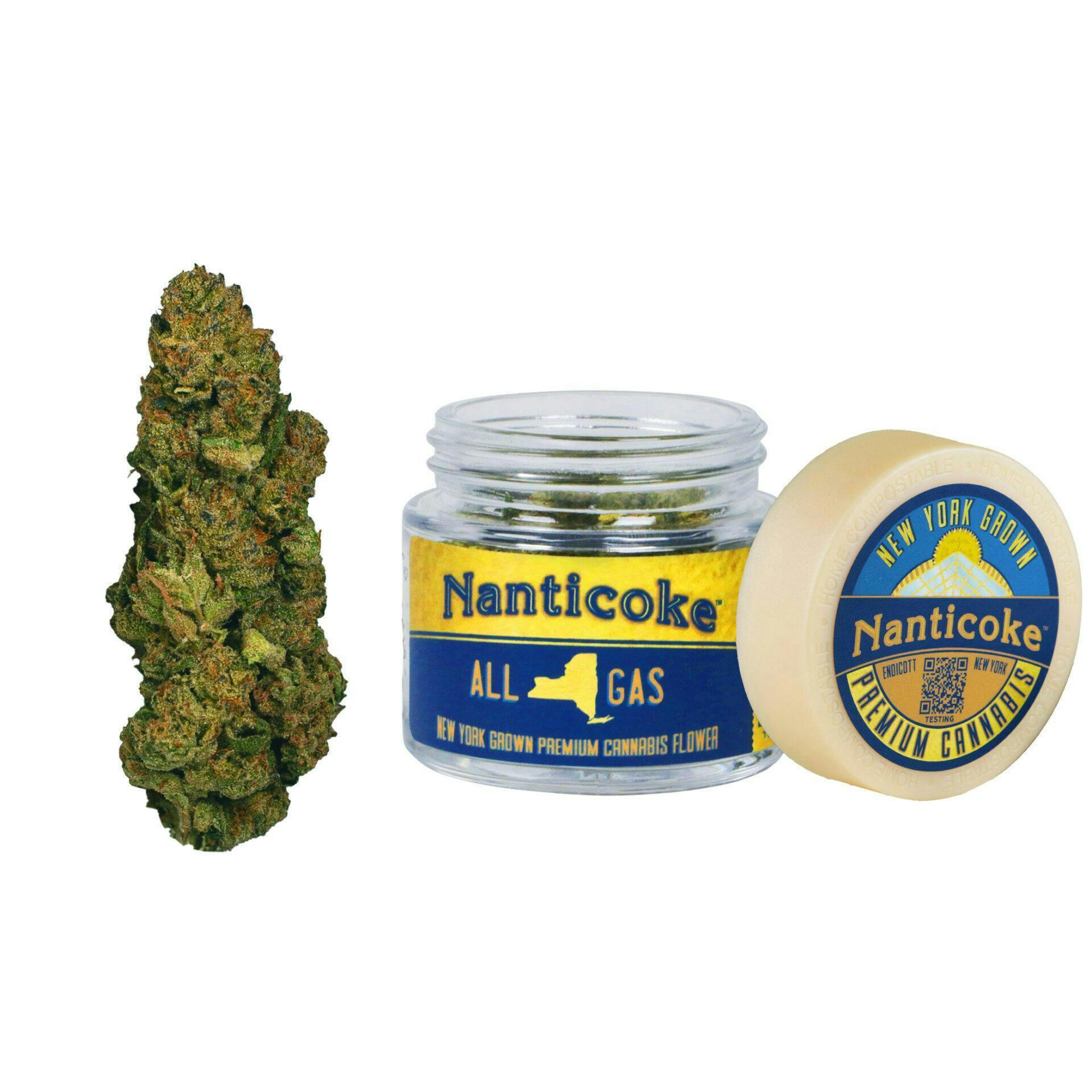 All Gas 1/8 oz. Glass Jar by Nanticoke