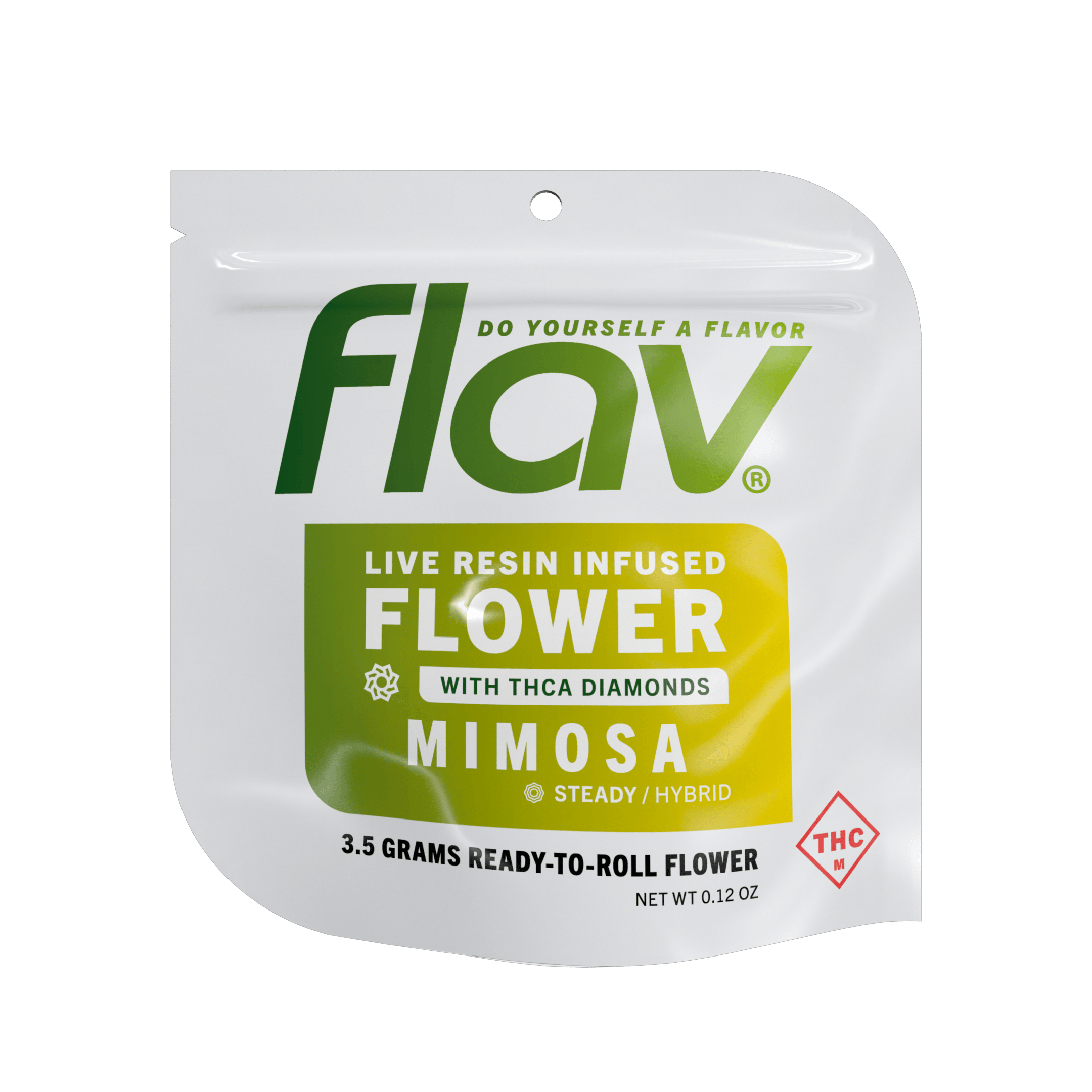Live Resin Infused Flower - Mimosa - Hybrid - 3.5g by Flav