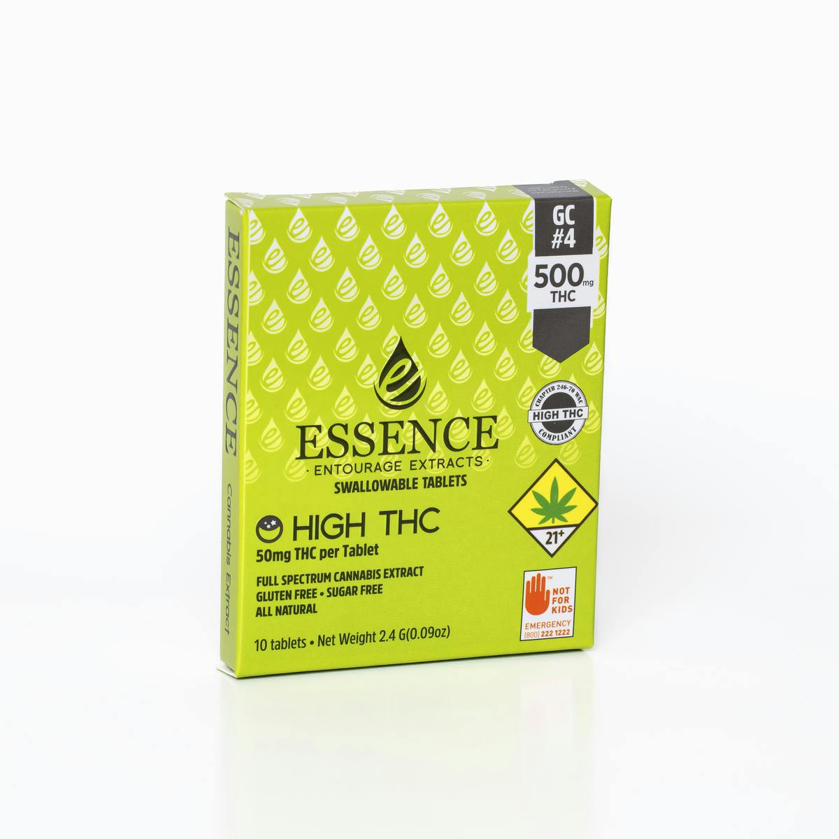Essence Cannabis Tablets | GG #4 - 500mg - High THC - Swifts Edibles