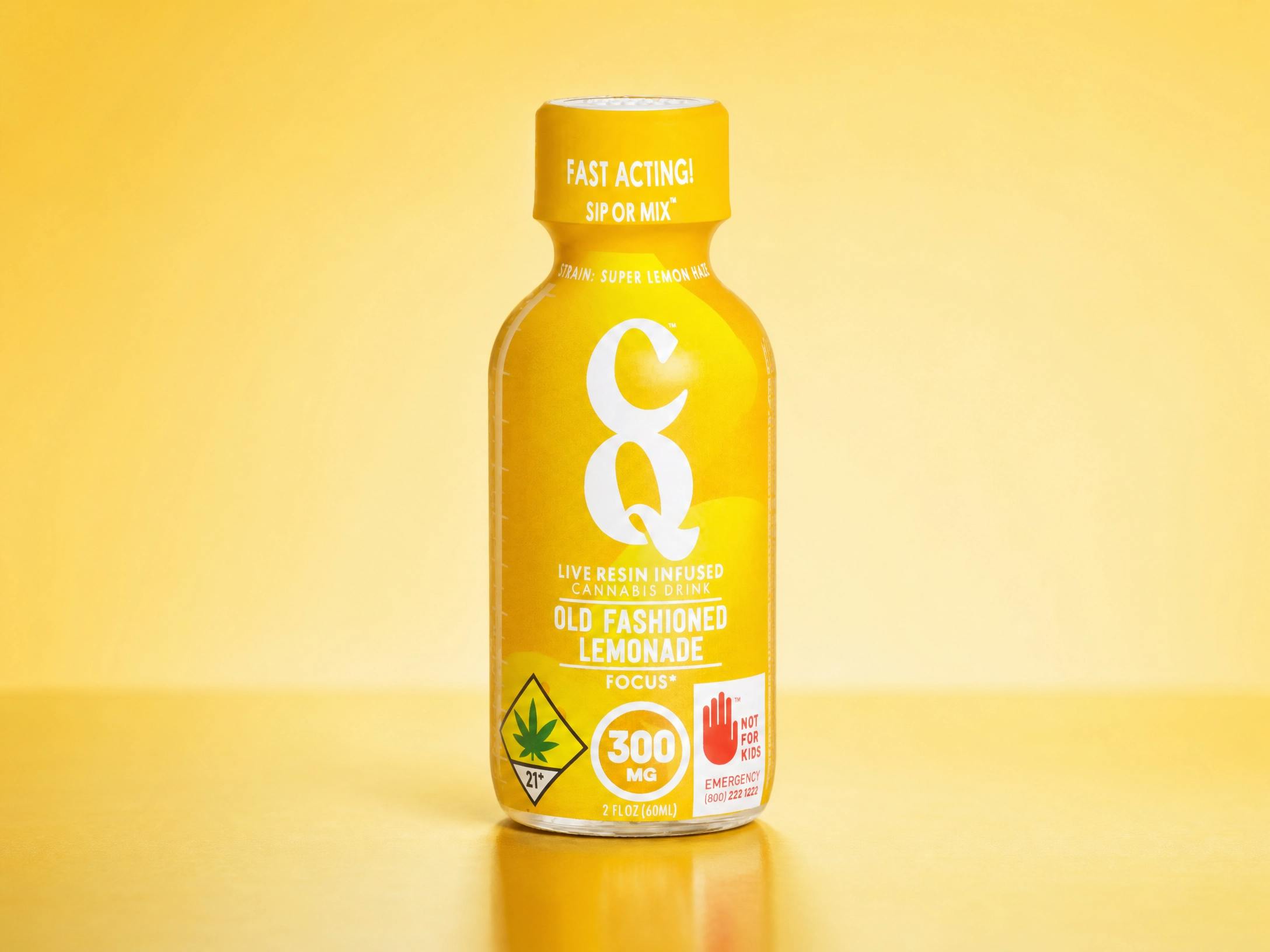 CQ 2oz Shots - Old Fashion Lemonade 300mg | 1:1:1 THC:CBC:CBG - Focus