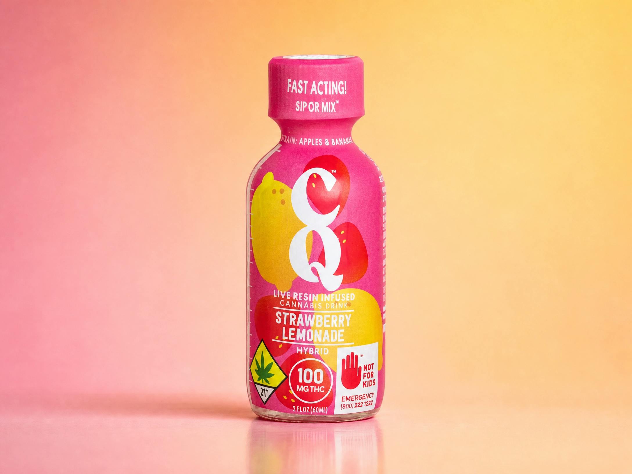CQ 2oz Shots - Strawberry Lemonade 100mg