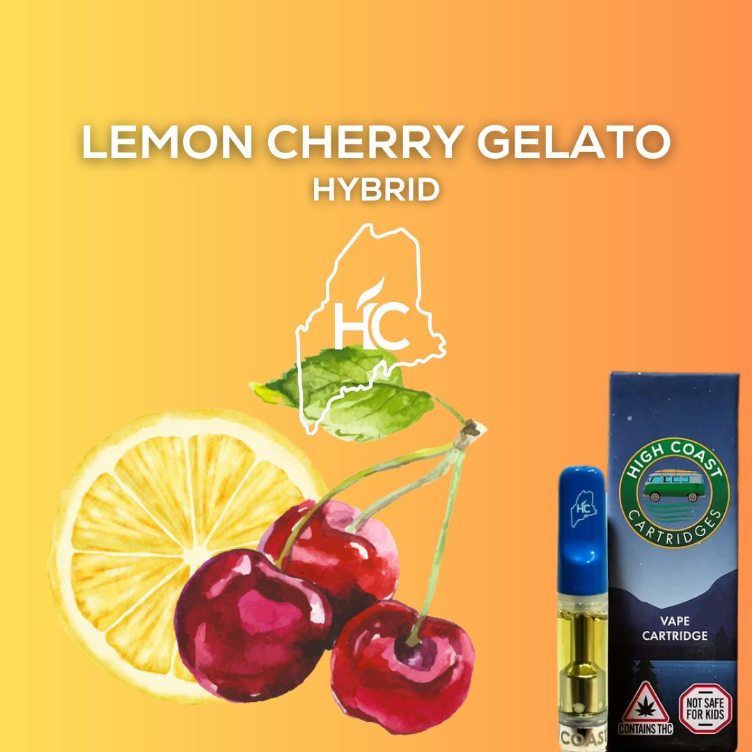 High Coast 1G THC Cartridge - Lemon Cherry Gelato (Hybrid) by High Coast