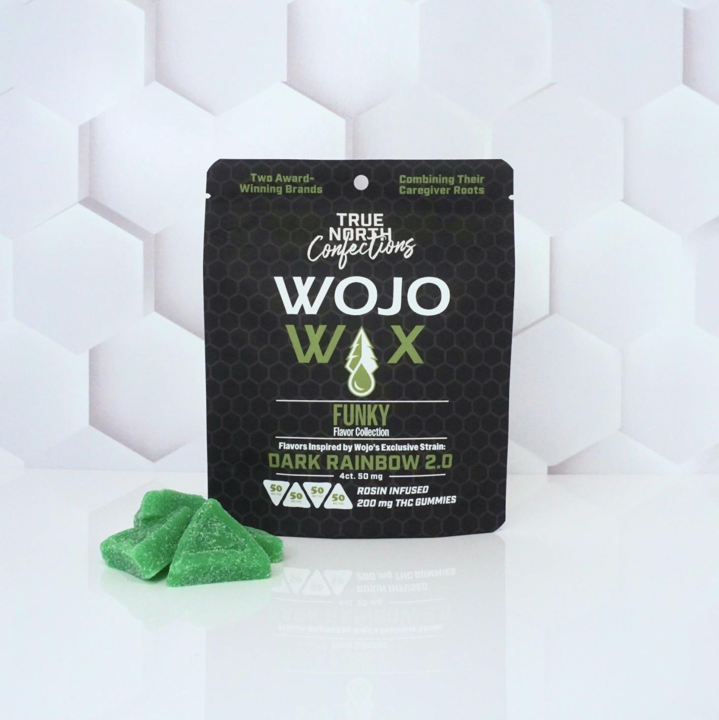 Wojo Co x True North - Dark Rainbow 2.0 - Live Hash Rosin Gummies 200mg 4pk