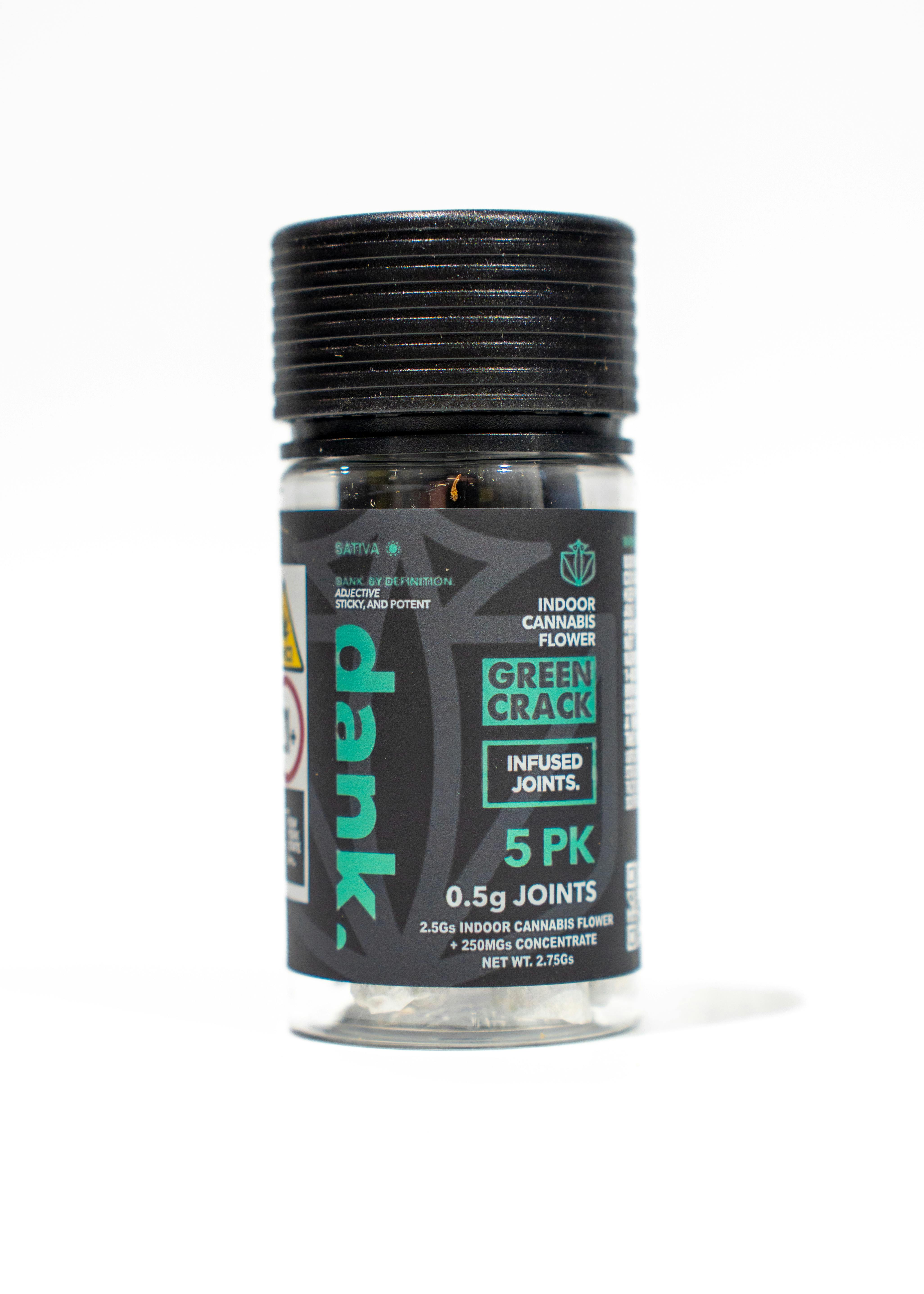 GREEN CRACK (5 PACK PRE-ROLL) by Dank By Definition