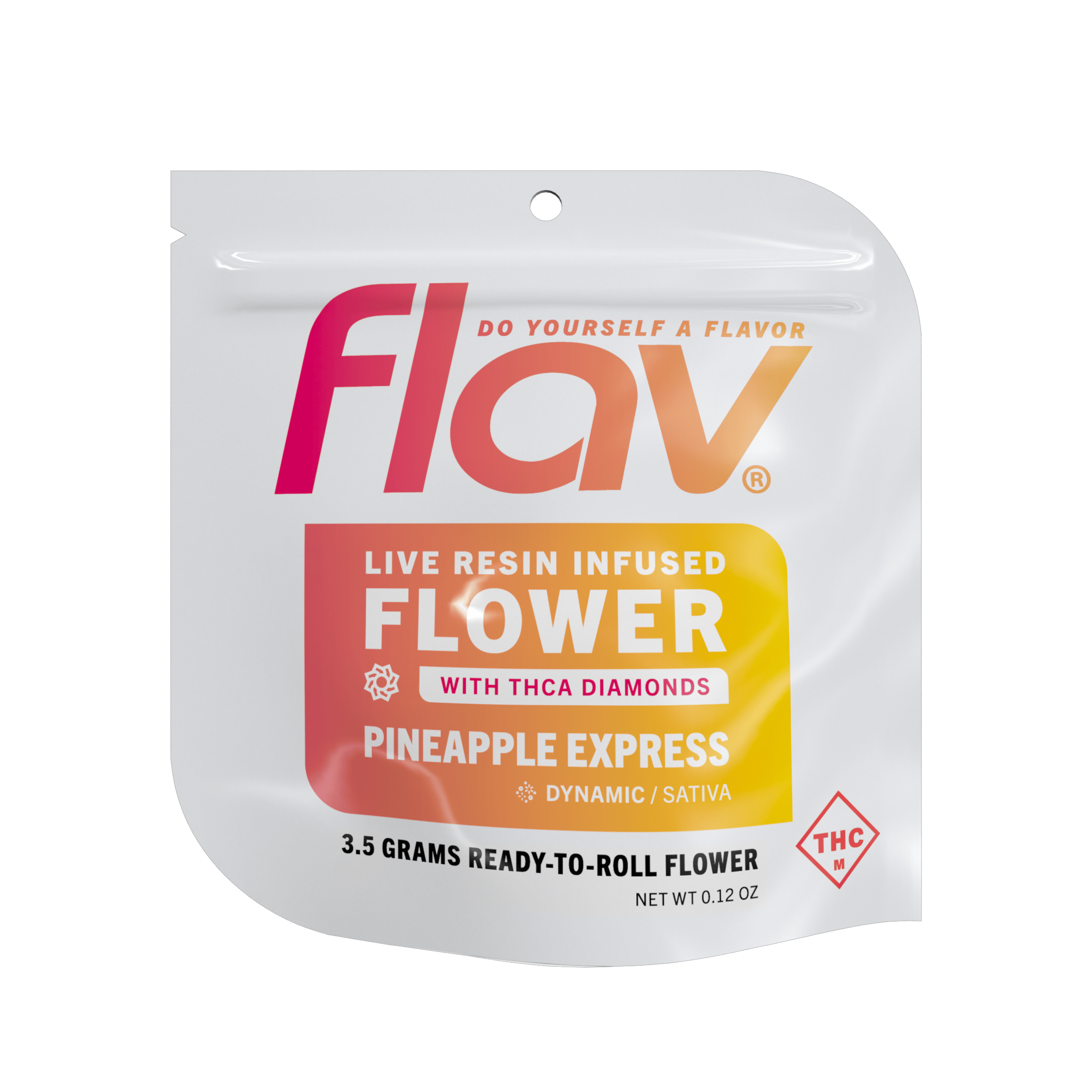 Live Resin Infused Flower - Pineapple Express - Sativa - 3.5g by Flav