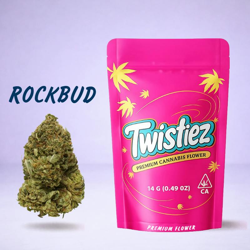Rockbud- Premium Flower - (14g - 1/2oz) - Indica - Twistiez