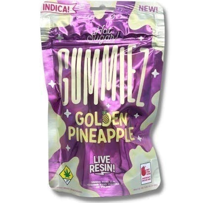 Gummiez | Golden Pineapple Gummies | 100mg | 10ct | 10mg/ea