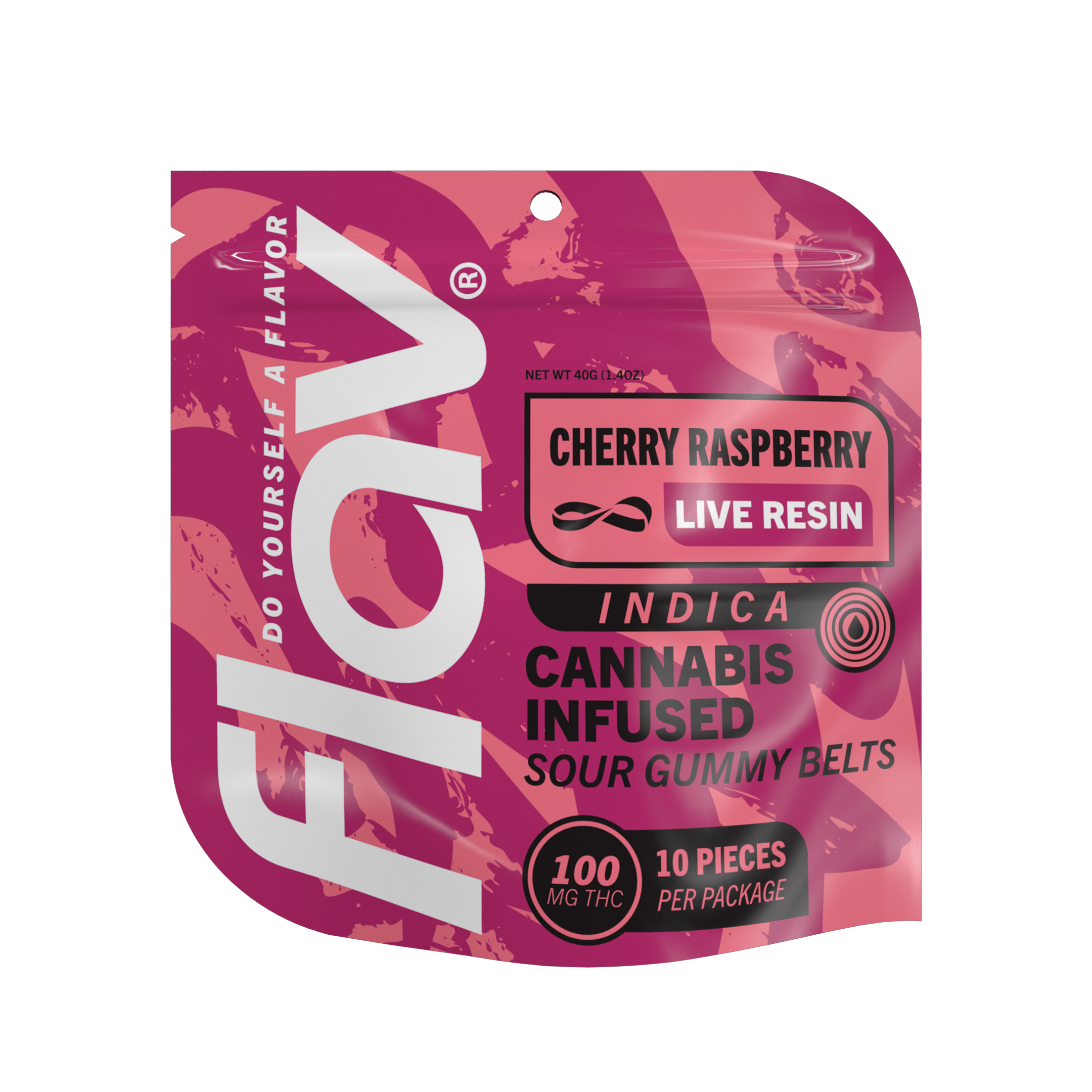Raspberry Cherry Belts · Standard Dose 100mg · 10 pack