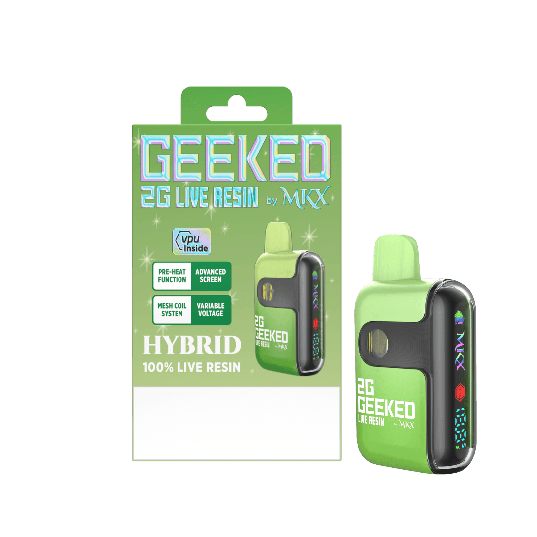 Geeked By MKX - 2g Live Resin Disposable - Runtz - Hybrid - MKX Oil Co