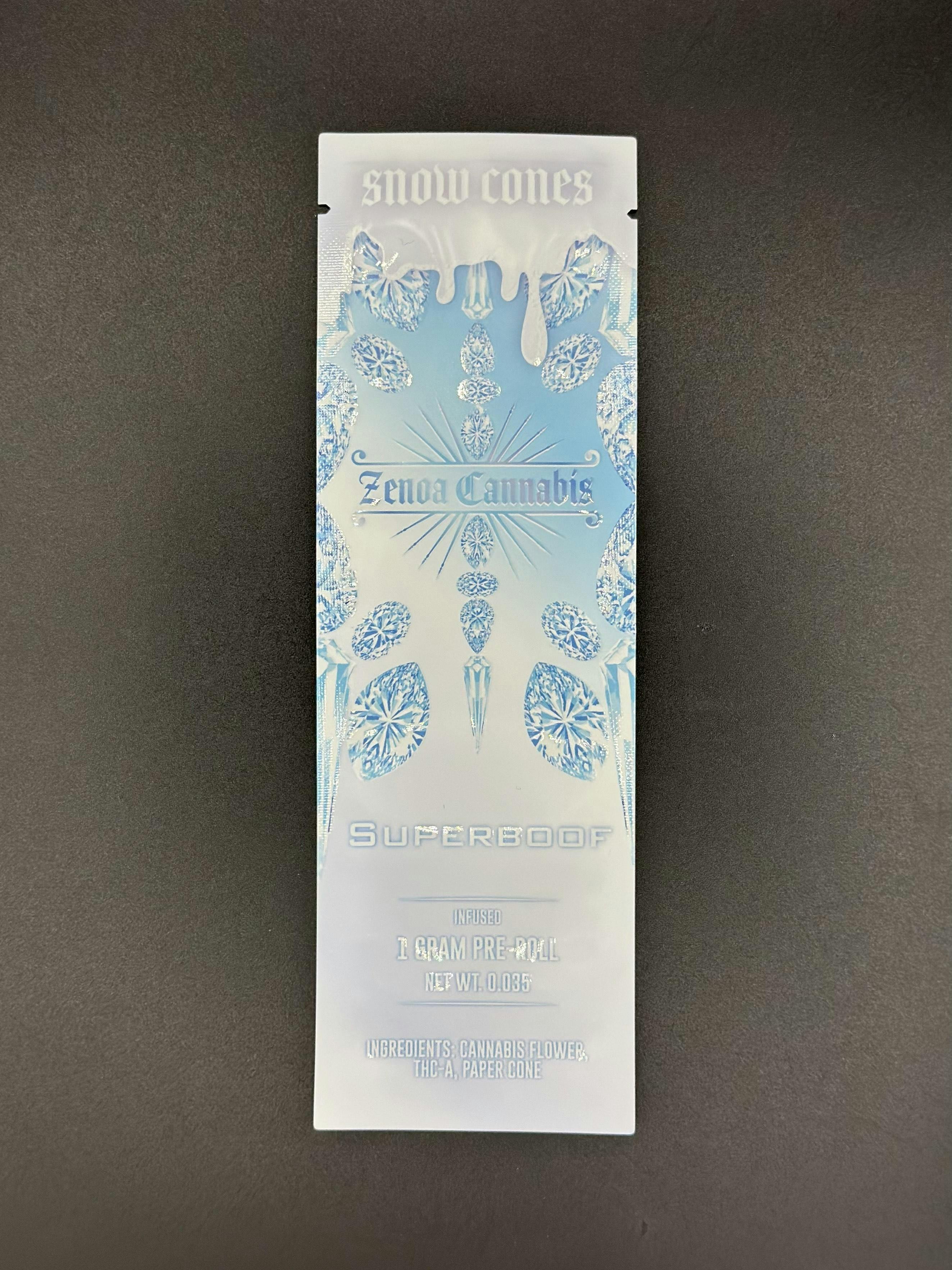 Snow Cones Isolate Infused Pre-Roll | Superboof | 1g