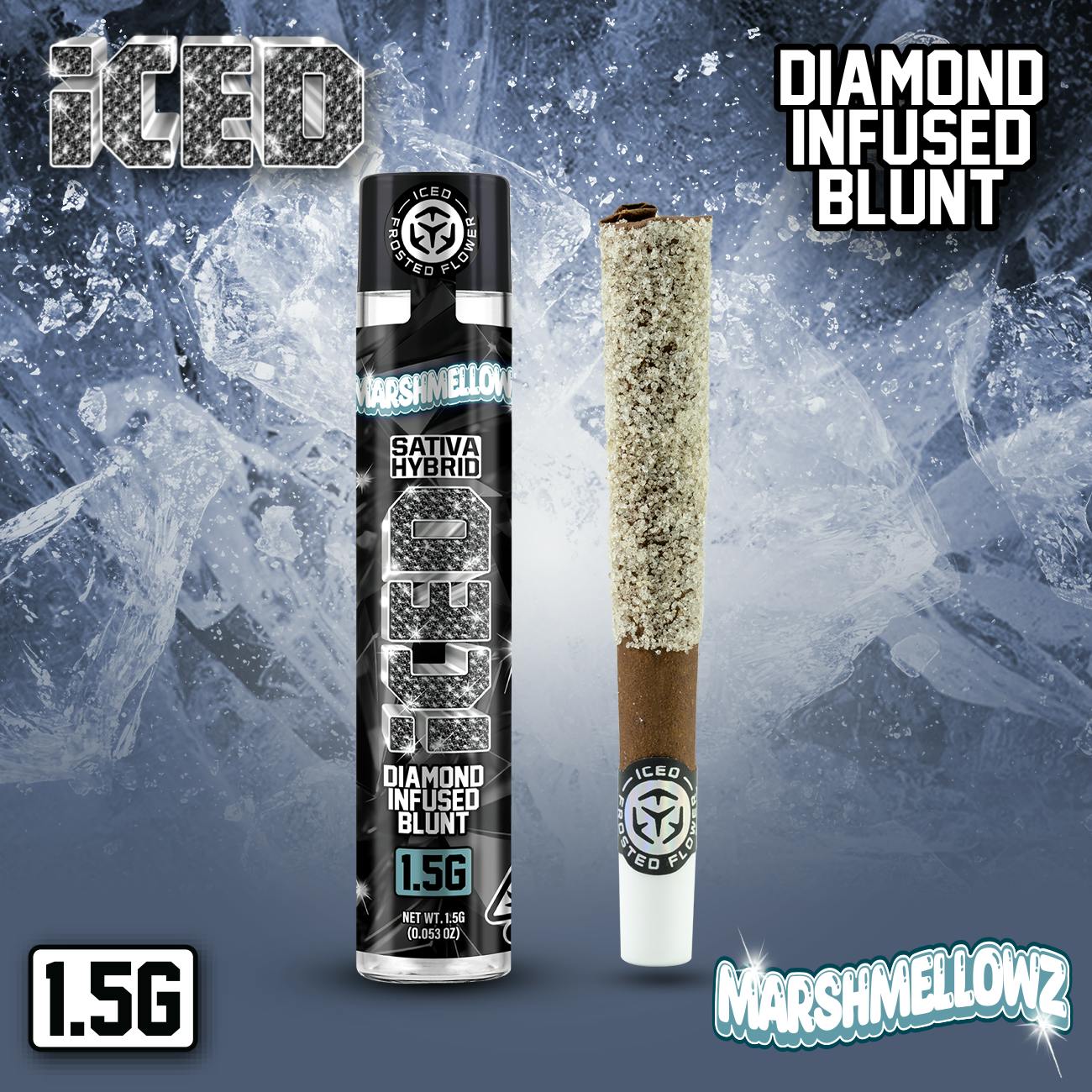 ICED — Infused Preroll - 1.5g - Blunt - Sativa/Hybrid - Marshmellowz