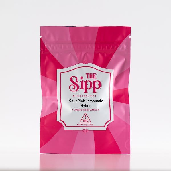 Sour Pink Lemonade Gummies – 300mg by The Sipp