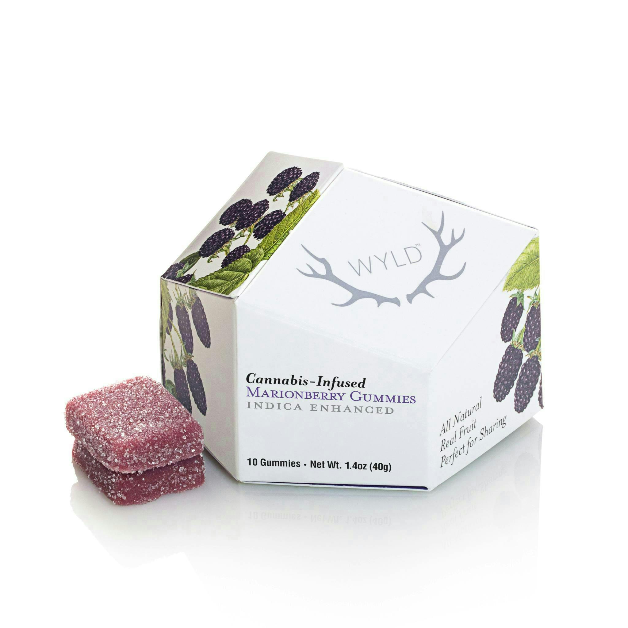WYLD | Marionberry Indica Enhanced Gummies | 300mg | 30ct | 10mg/ea by Wyld