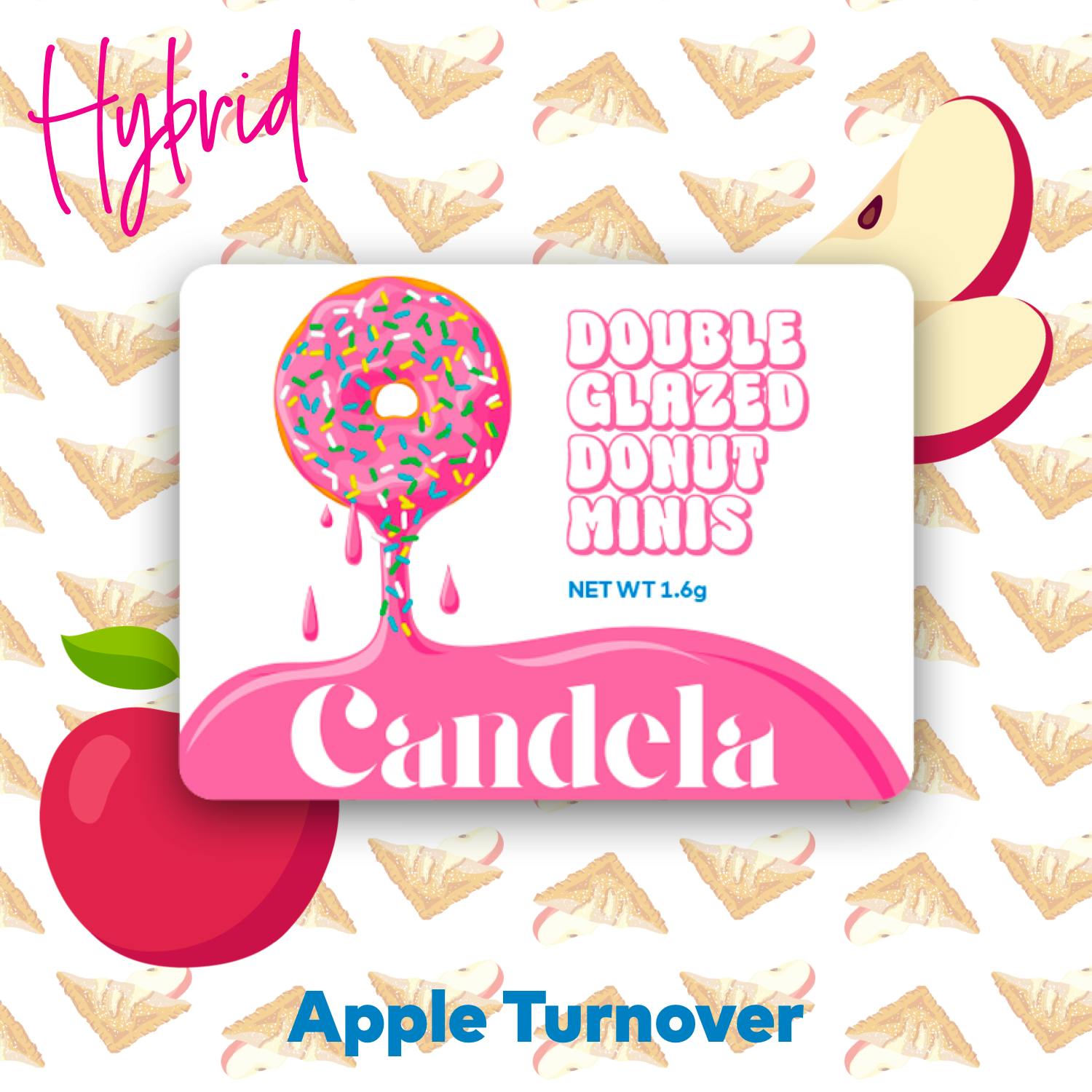 Apple Turnover | Double Glazed Donut Mini Infused Joints | .4g each | 4pk