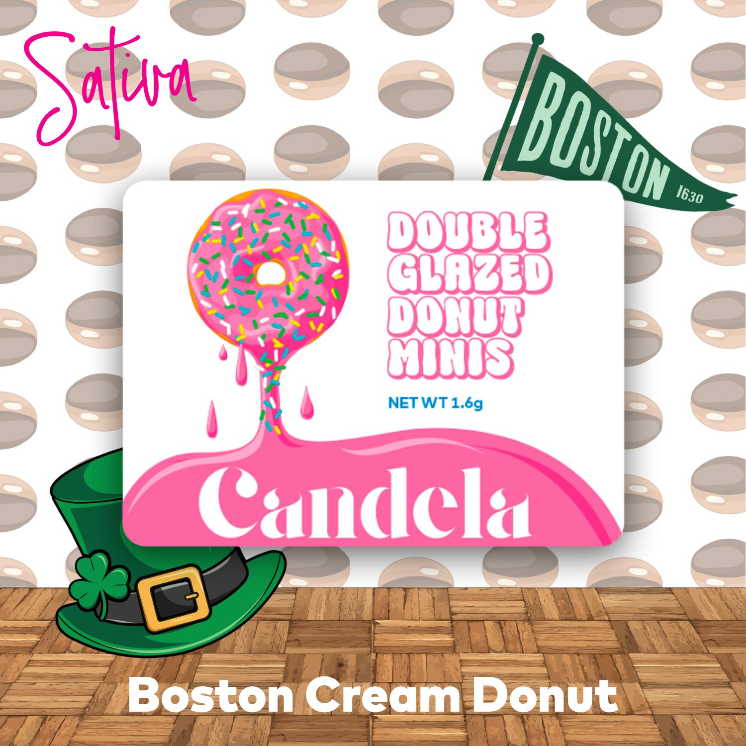 Candela "Boston Cream" Double Glazed Donut Minis by Candela