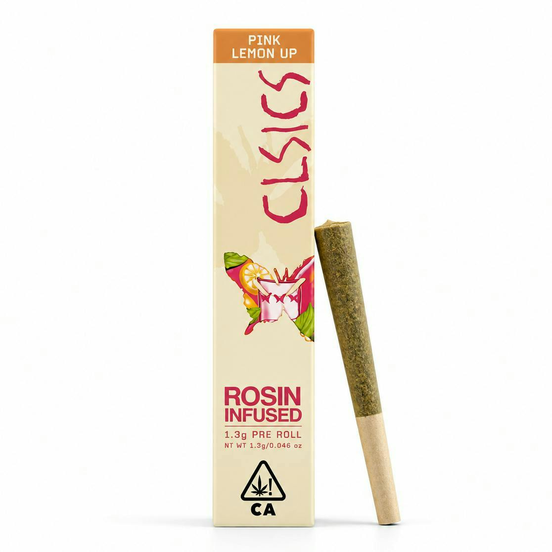 CLSICS Rosin & Rosin Infused Pre Rolls: Pink Lemon Up
