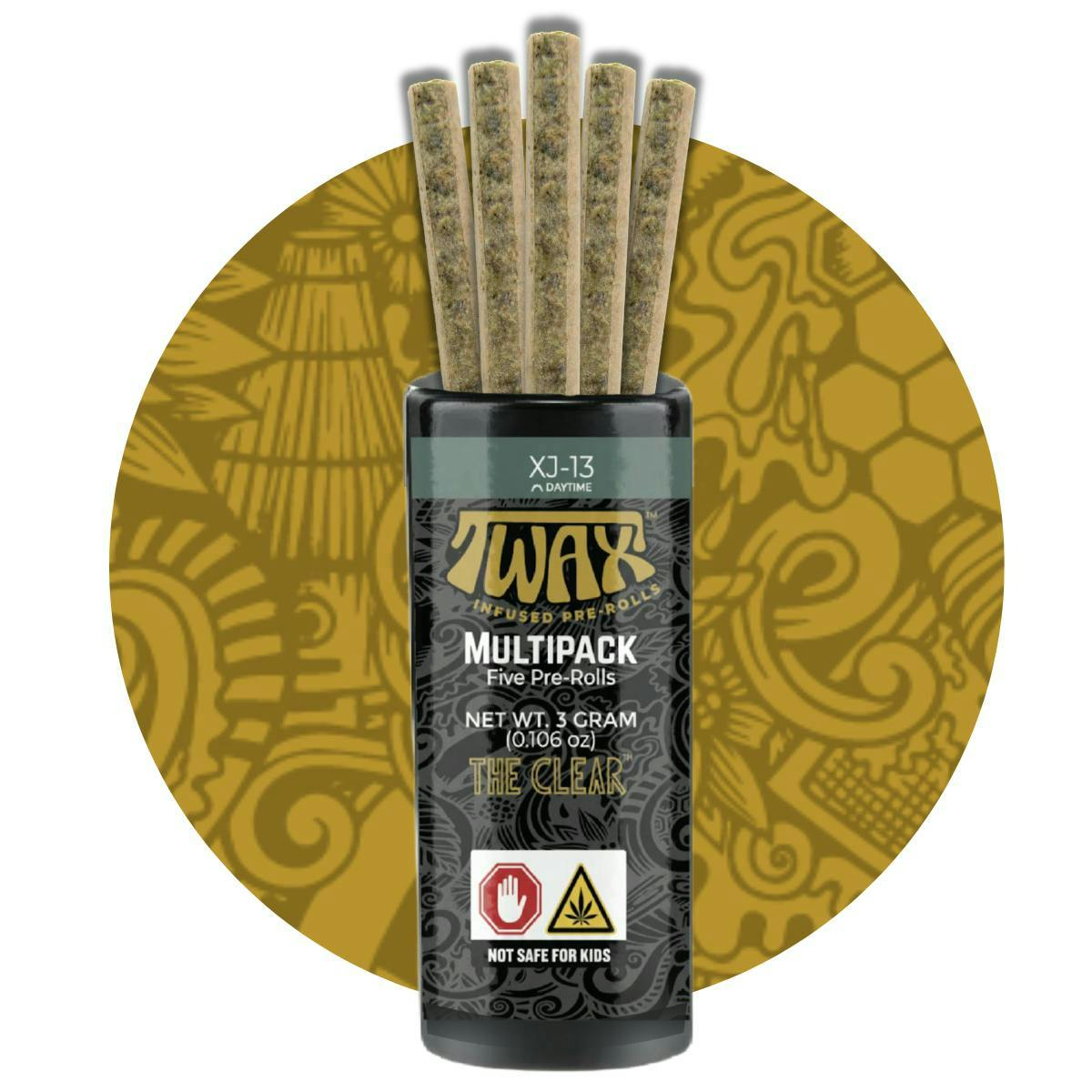The CLEAR | TWAX Minis Infused Pre-Rolls 3g (5 Pack) - Blueberry