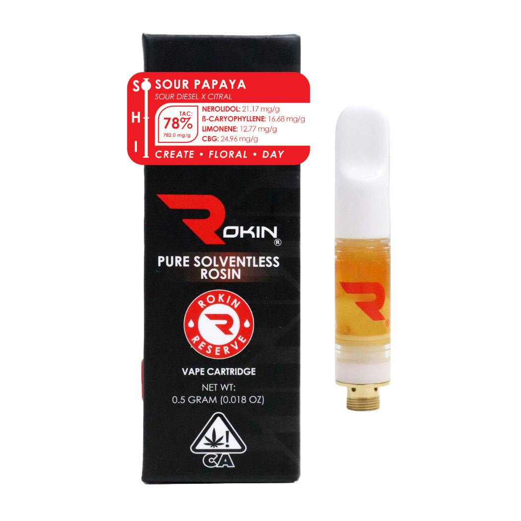 Reserve Rosin Sour Papaya Cartridge
