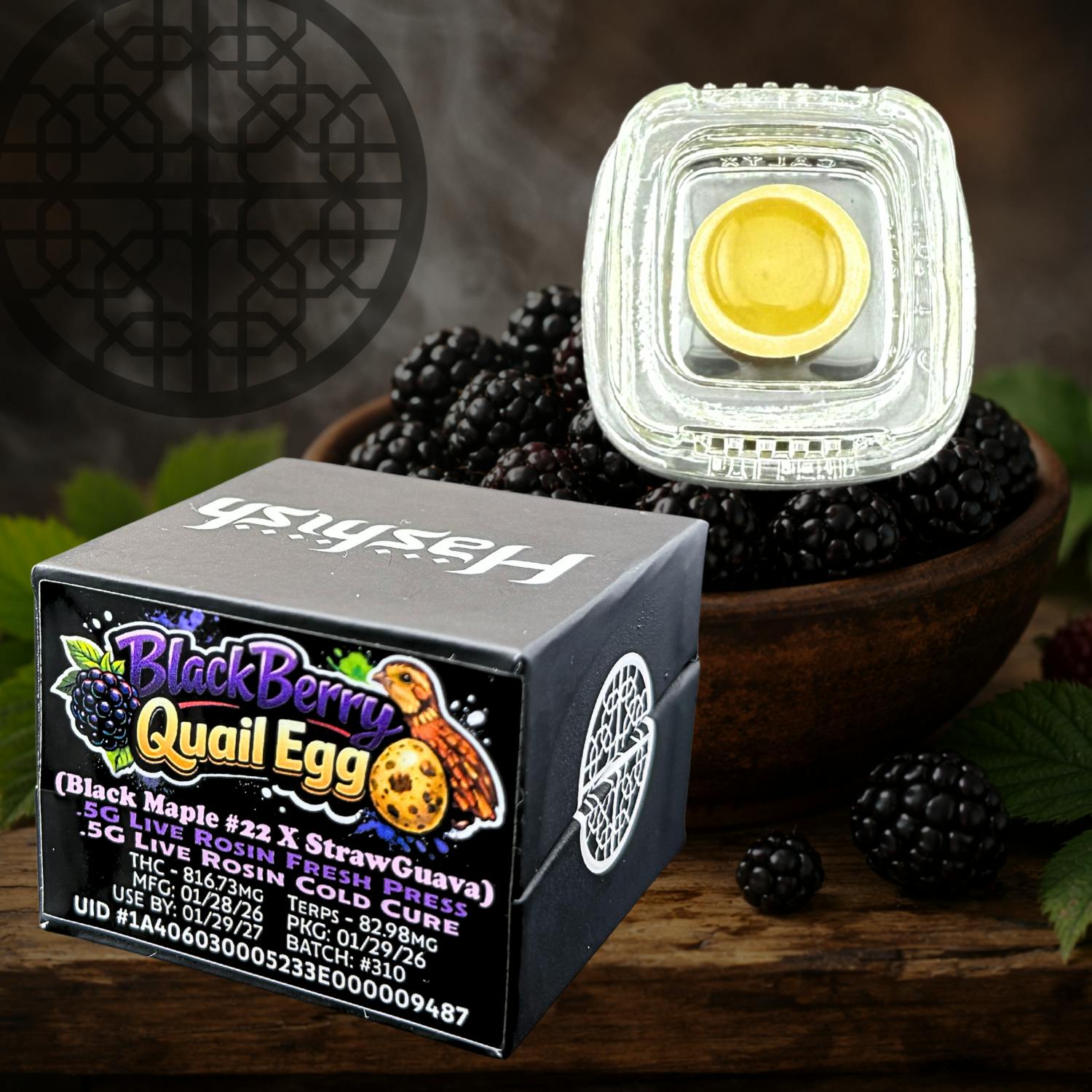 Hashish: Blackberry Quail Egg