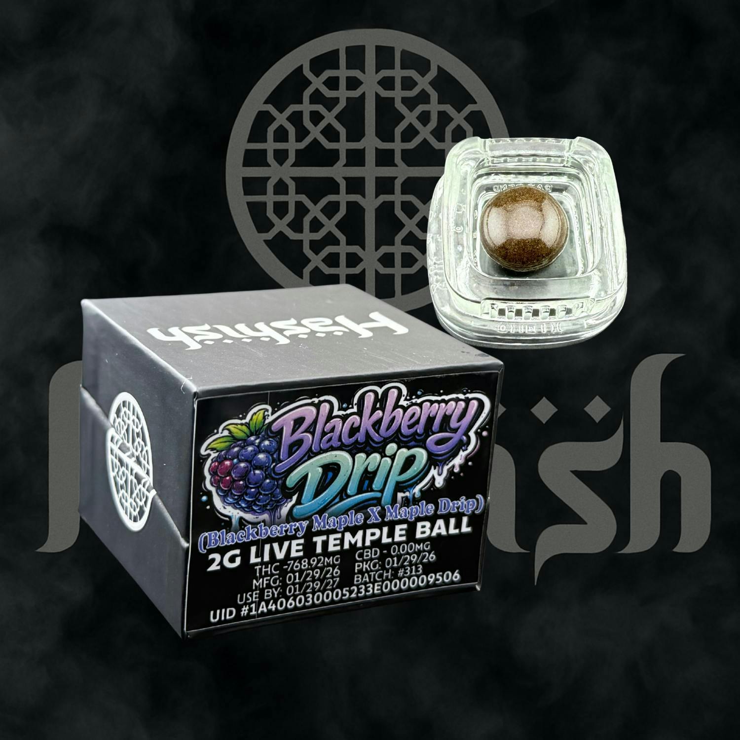 Blackberry Drip | Ice Water Hash | Live Temple Ball | 2g