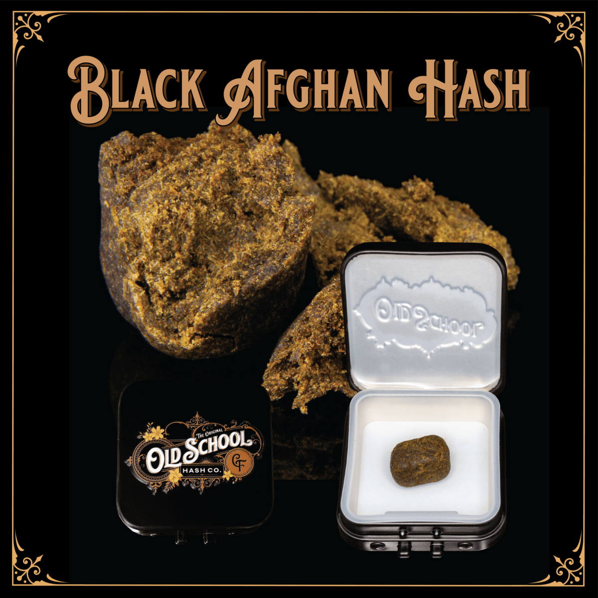 Old School Hash: Soft Black Afghan - 2g Soft Hash by Old School Hash Co.
