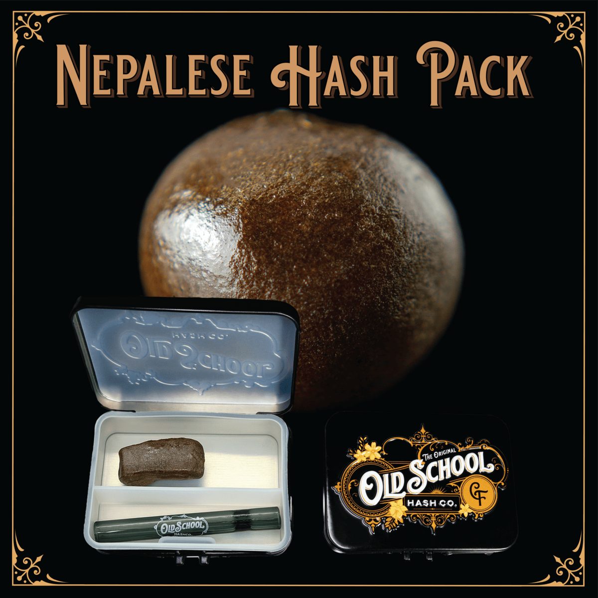 Old School Hash: Hindu Kush - 5g Nepalese Hash by Old School Hash Co.