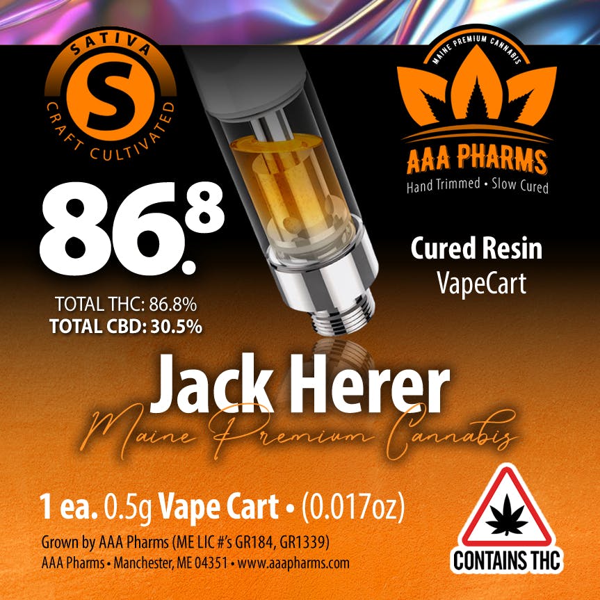 Jack Herer Cured Resin Cart