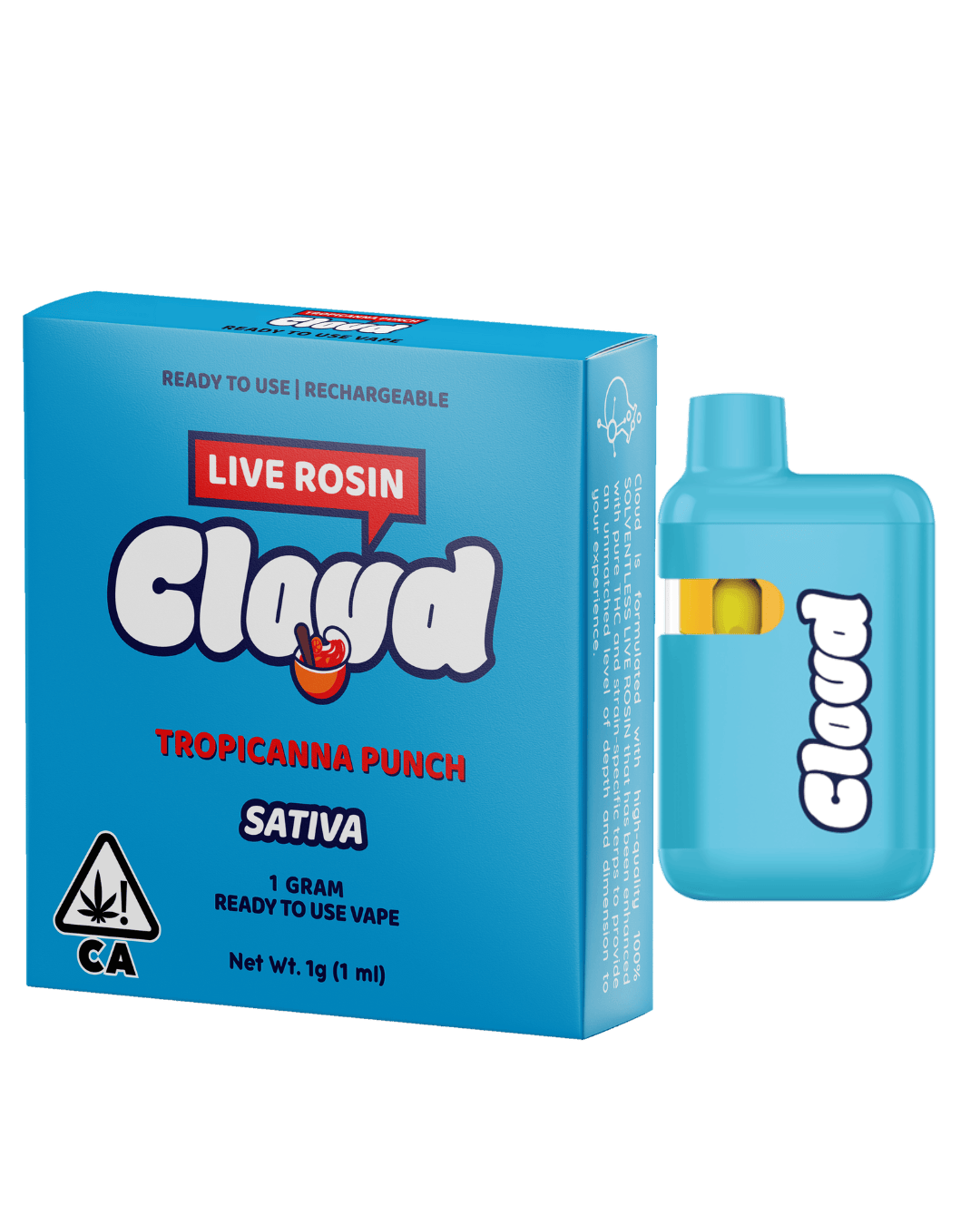 Cloud Rosin - Tropicanna Punch - 1g Live Rosin AIO Disposable