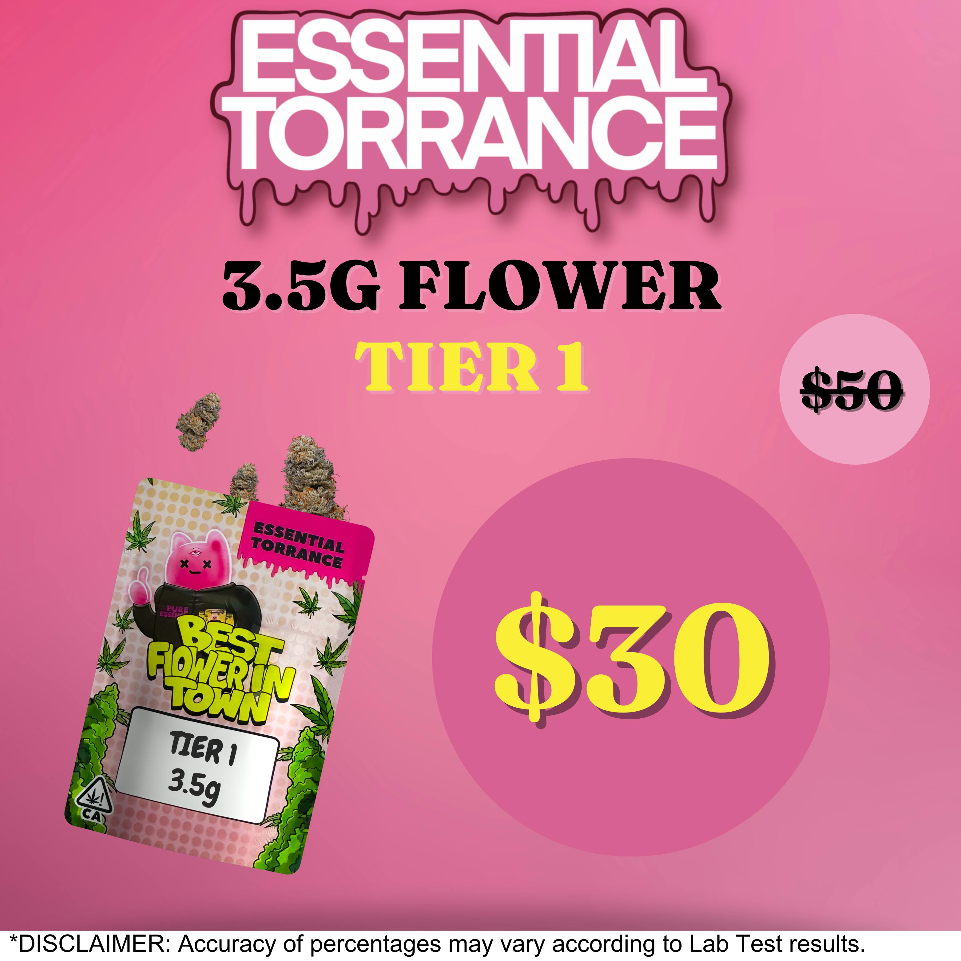 TIER 1 Flower 3.5g $30