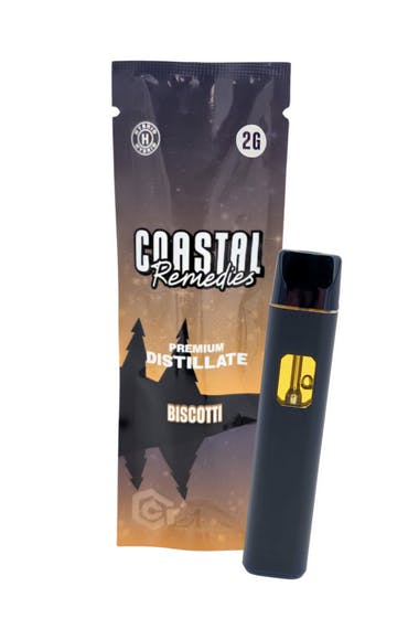 Biscotti | 2g Hybrid Distillate Disposable | Coastal Remedies by Coastal Remedies
