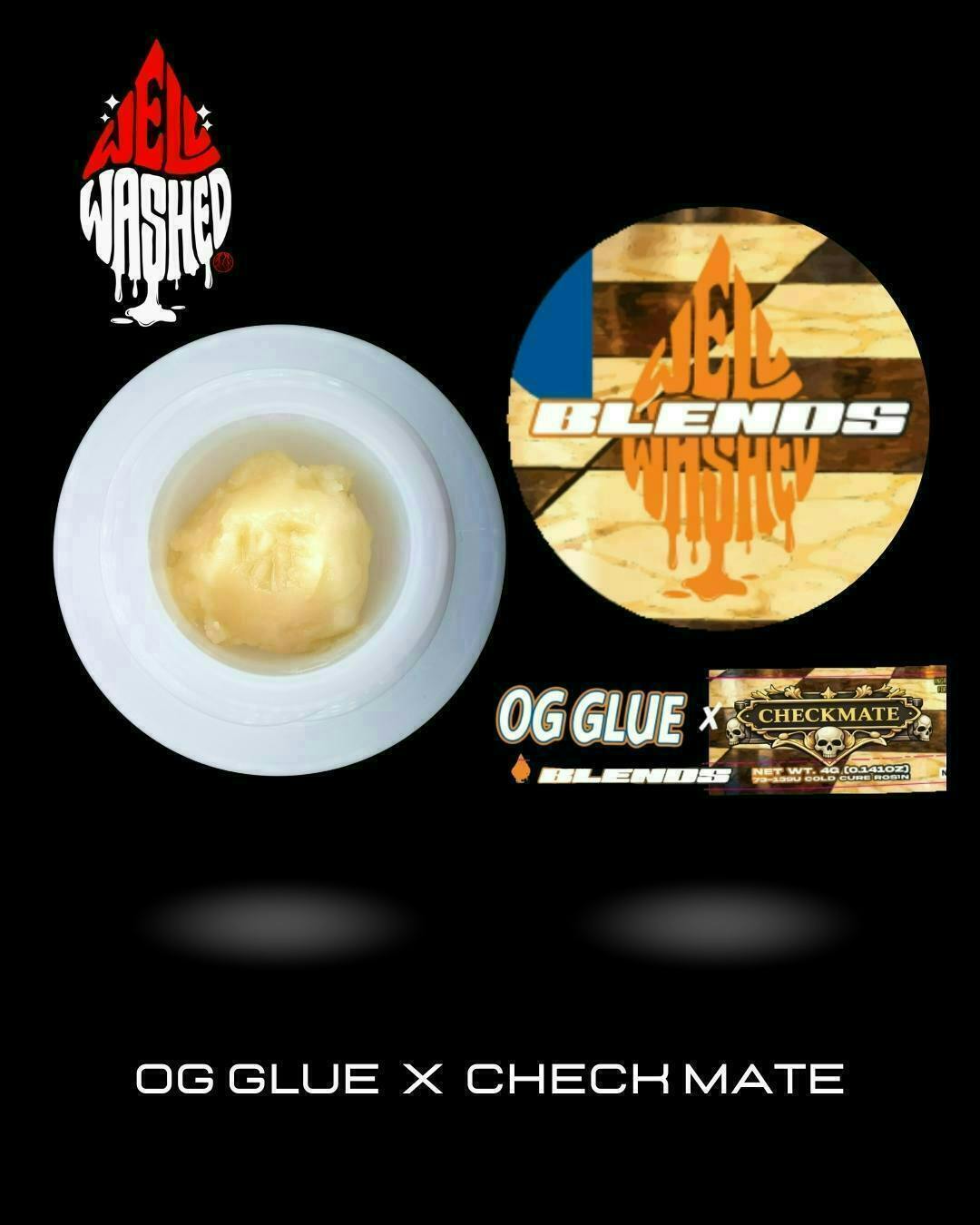 Checkmate + OG Glue | Live Rosin | 1g
