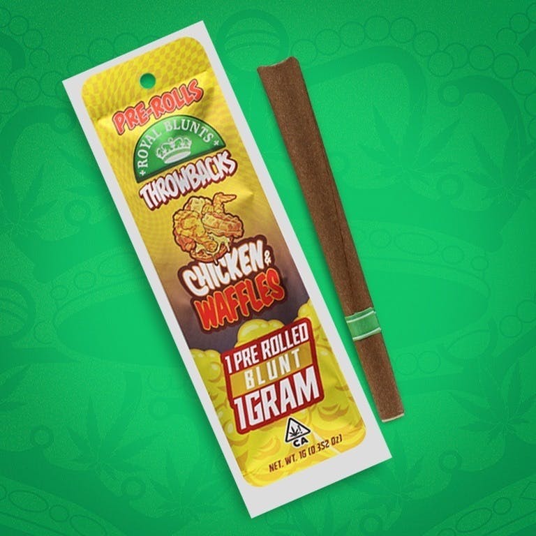 Royal Blunts Throwbacks Hand Roll - Chicken & Waffles 1g
