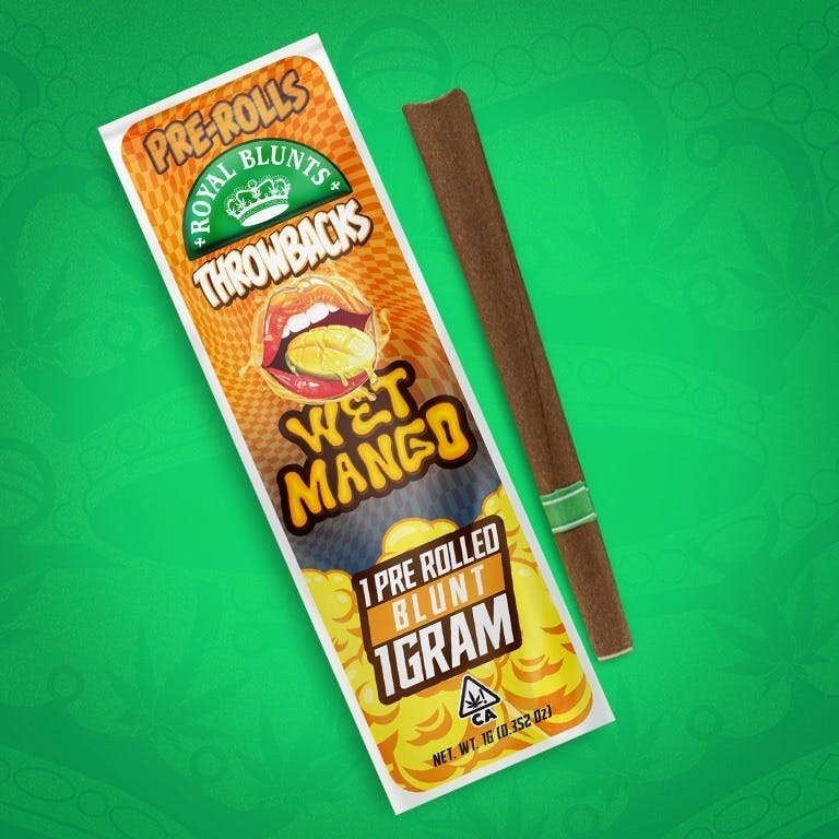 Royal Blunts Throwbacks Hand Roll - Wet Mango 1g