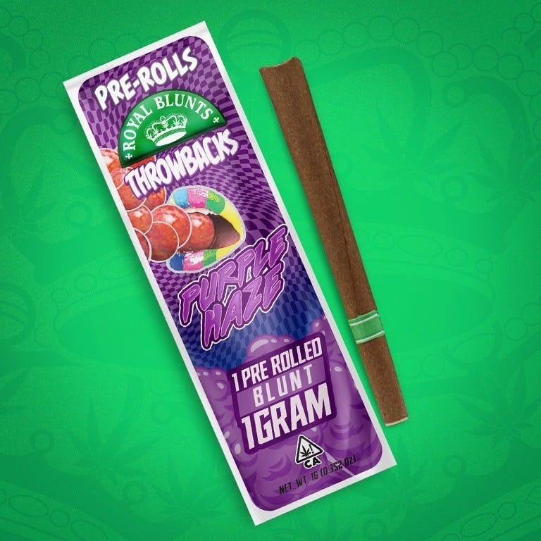 Royal Blunts Throwbacks Hand Roll - Purple Haze 1g